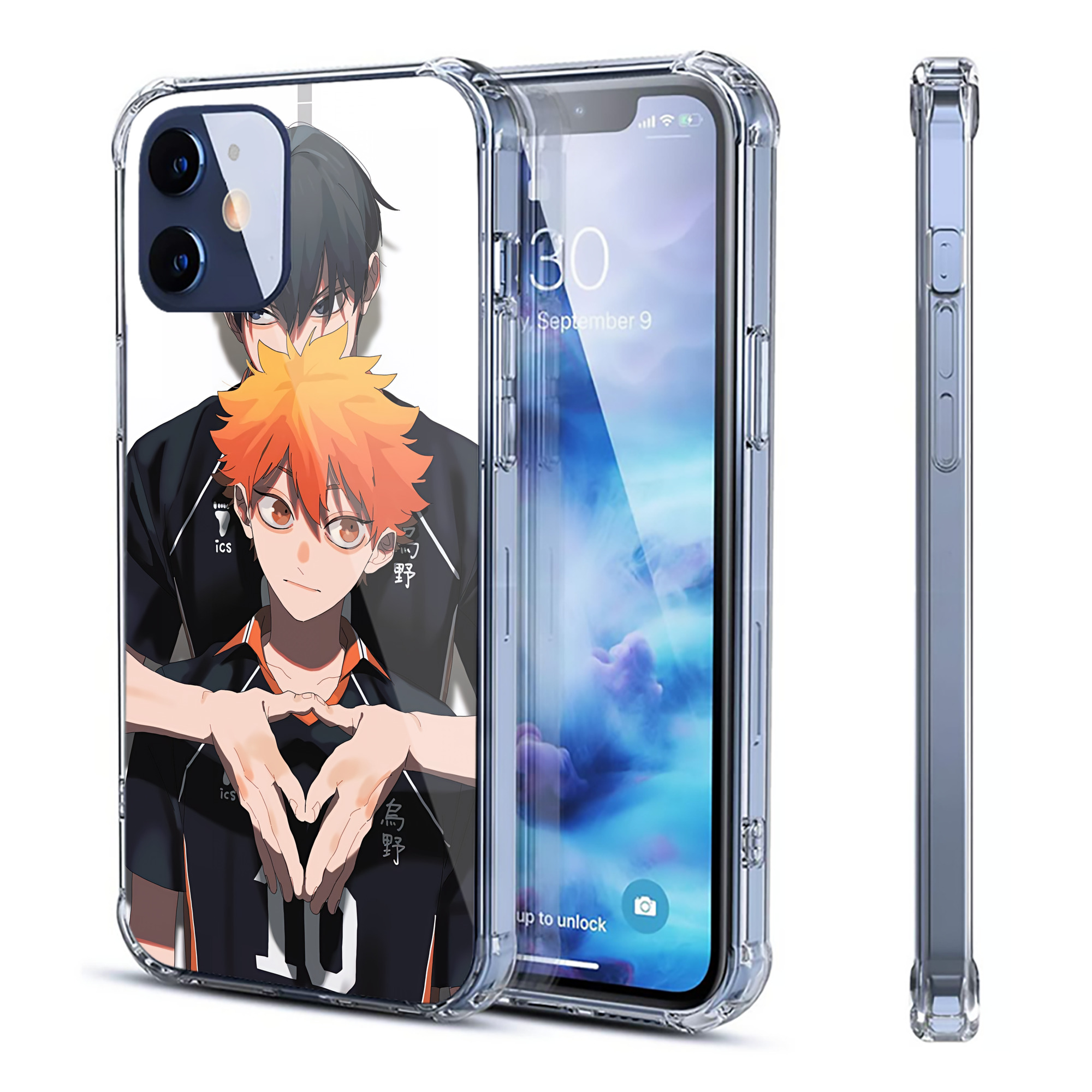 （画像用） ハイキュー!! Haikyu!! 【iPhone 12シリーズ対応】透明スマホケース（クリアソフトケース）
